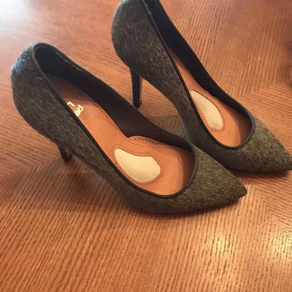 Isabel Marant Poppy VE fur calf hair heel pump 8.5